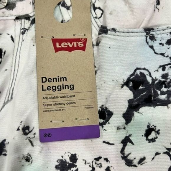 ‼️ NWT Levis denim lagging watercolor print kids size 10,16 reg - Picture 2 of 9